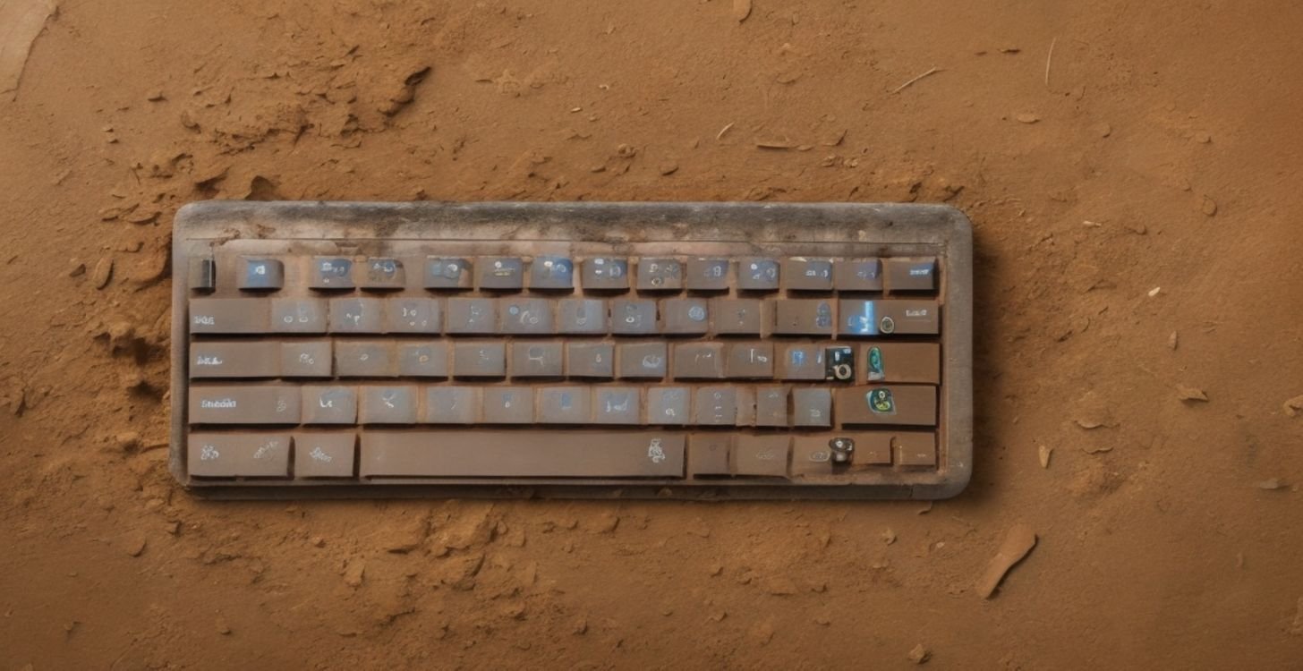 keyboard dirt and grime